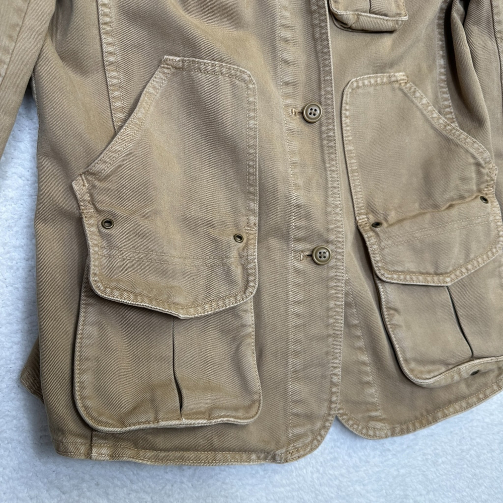 J.‎ Crew Vintage 2004 Field Safari Jacket Tan Women size S - Picture 6 of 13